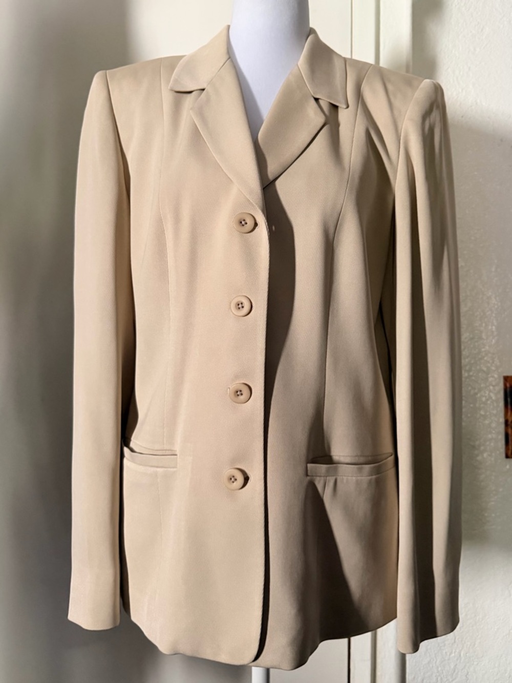 Liz Claiborne Tailored Beige Blazer Jacket